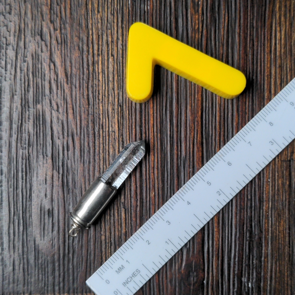 handmade CLEAR QUARTZ CRYSTAL necklace